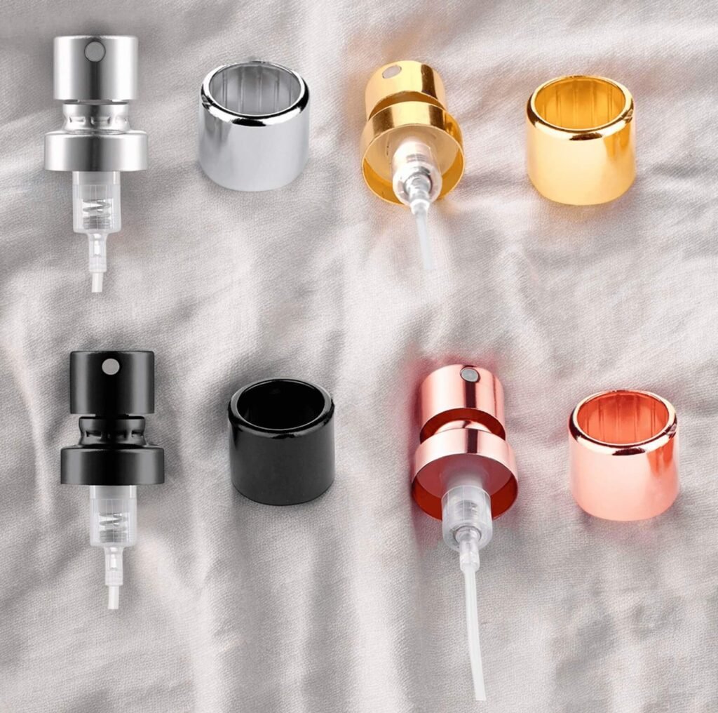 Perfume bottle pump components for private label perfume manufacturing